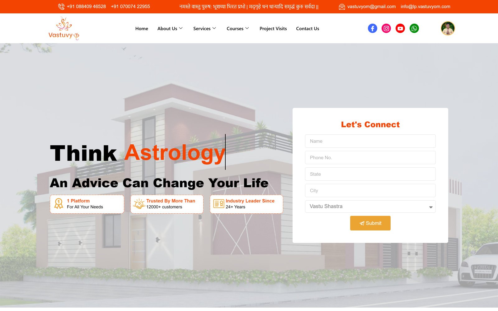 Vastuvyom website preview